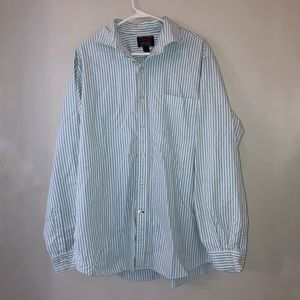 Cremieux Green Striped Button Down Shirt